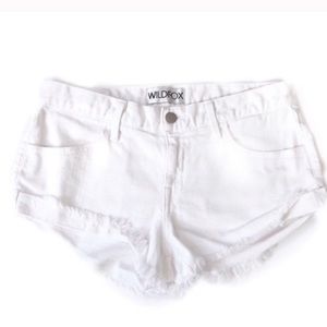 Wild Fox White Shorts